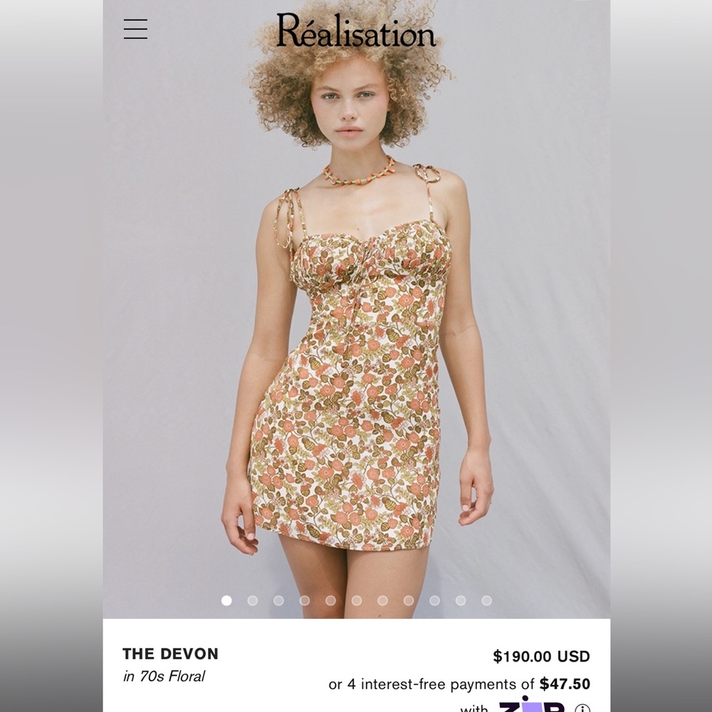 Realisation Devon dress size small